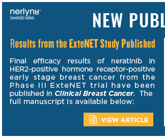 Final efficacy results of neratinib in HER2-positive hormone receptor-positive early stage breast cancer from the Phase III ExteNET trial have been published in Clinical Breast Cancer. The full manuscript is available below: